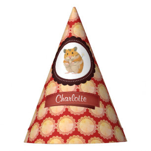Chapeaux De Fètes Red Ajouter Votre Nom Hamster