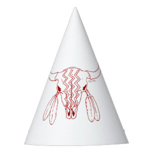 Chapeaux De Fètes Red Ghost Dance Buffalo ligne casquettes de la fêt