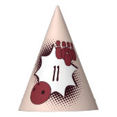 Chapeaux De Fètes Red Happy 11th Birthday Bowling (Devant)