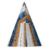 Chapeaux De Fètes Rein patchwork : jean recyclé tapis. (Dos)