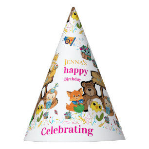 Chapeaux De Fètes Renard Chat Oiseau Poulets Joyeux Anniversaire Pap