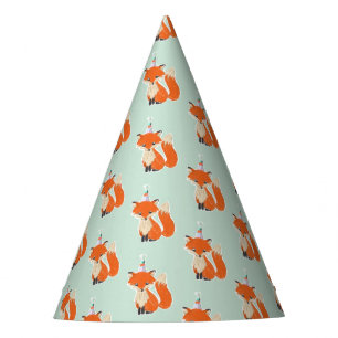 Chapeaux De Fètes Renard d'anniversaire dans un Casquette de fête