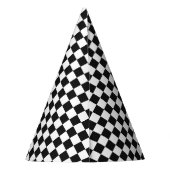 Chapeaux De Fètes Retro Checker Deux Cool fête d'anniversaire (Dos)