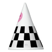 Chapeaux De Fètes Retro Checker Deux Cool Sourire Anniversaire (Droite)