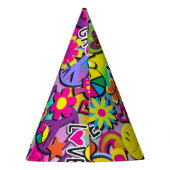 Chapeaux De Fètes Retro Super FUN 60's Sixties Love Birthday Party (Dos)