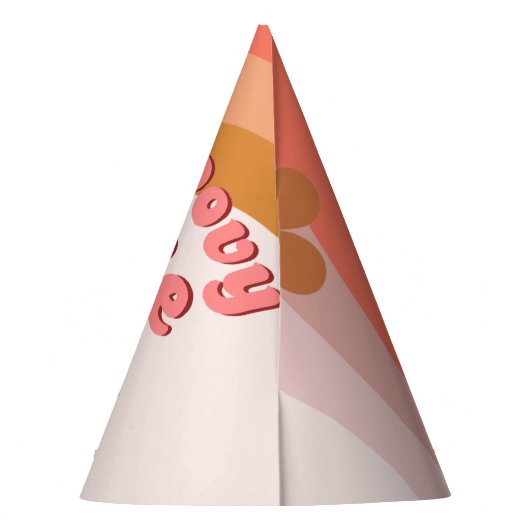 Chapeaux De Fètes Retro Super une marguerite Première partie d'anniv (Dos)