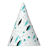 Chapeaux De Fètes Retro Turquoise Diamants & Starburst Casquette de (Droite)