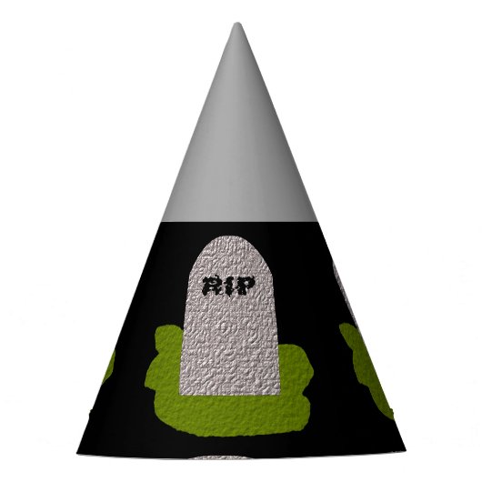 Chapeaux De Fètes RIP Casquette du parti Tombstone (Devant)