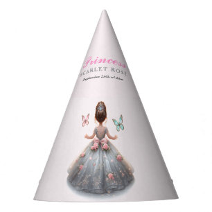 Chapeaux De Fètes Robe princesse en argent rose Fête d'anniversaire 