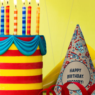 Chapeaux De Fètes Robots rétro mignons Sci-Fi Boys Anniversaire