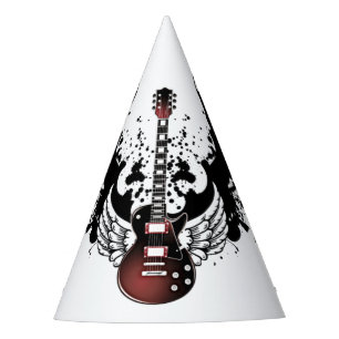 Chapeaux De Fètes Rock & Roll Guitare Heavy Metal Band Musicien