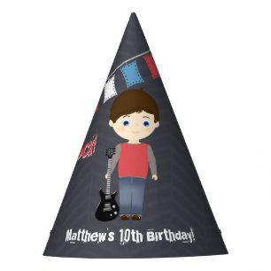 Chapeaux De Fètes Rock Star Birthday Boy