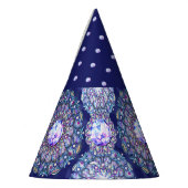 Chapeaux De Fètes Rosace bleue (Gauche)