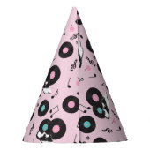 Chapeaux De Fètes Rose 1950 Retro Diner Anniversaire Casquette de fê (Dos)