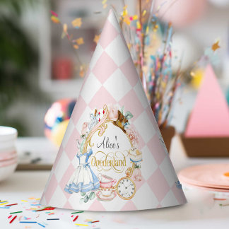 Chapeaux De Fètes Rose, 1er Anniversaire, Alice Onderland