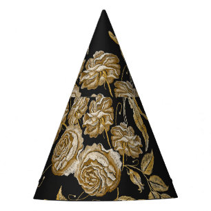 Chapeaux De Fètes Roses d'or : Motif de broderie Vintage