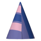 Chapeaux De Fètes Roses et nuances de violet rayures (Dos)