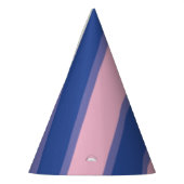 Chapeaux De Fètes Roses et nuances de violet rayures (Gauche)