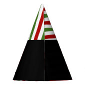 Chapeaux De Fètes Rouge, vert et blanc rayé "MERCI NOËL !" (Dos)