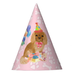 Chapeaux De Fètes Ruby Cavalier King Charles Spaniel Anniversaire 
