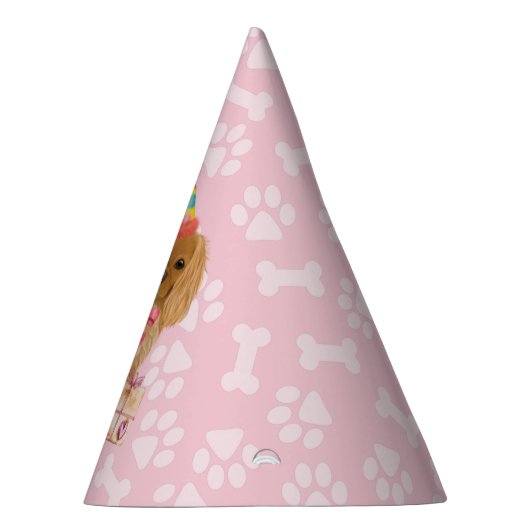 Chapeaux De Fètes Ruby Cavalier King Charles Spaniel Anniversaire  (Droite)