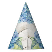 Chapeaux De Fètes Rustic Blue Hydrangea Photo 80e anniversaire (Dos)