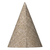 Chapeaux De Fètes Rustique Burlap Black Laurel Leaf fête d'anniversa (Dos)