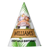 Chapeaux De Fètes Safari ANIMAUX Wild Un Anniversaire (Devant)