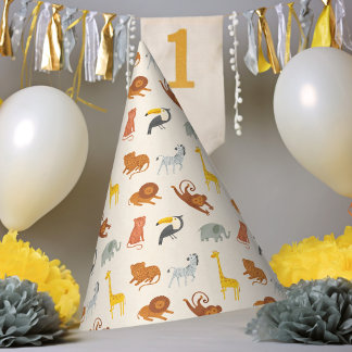 Chapeaux De Fètes Safari Jungle Animals