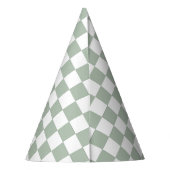Chapeaux De Fètes Sage Green and White Checkered  (Dos)