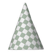 Chapeaux De Fètes Sage Green and White Checkered  (Droite)