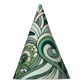 Chapeaux De Fètes Sage Green Mint Pastel Green Penguin En Art Spiral (Droite)