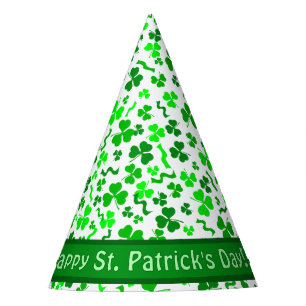 Chapeaux De Fètes Saint-Patrick personnalisé Chanceux Trèfles