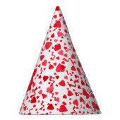 Chapeaux De Fètes Saint-Valentin Coeurs de Confetti Rouge (Droite)