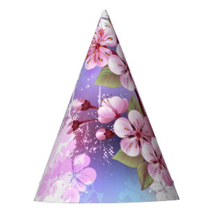 Chapeaux De Fètes Sakura rose sur la peinture Arrière - plan