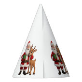 Chapeaux De Fètes Santa Claus and Rudolph Cartoon (Dos)