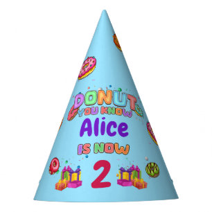 Chapeaux De Fètes Saupoudrer de couleurs personnalisées Donut Annive