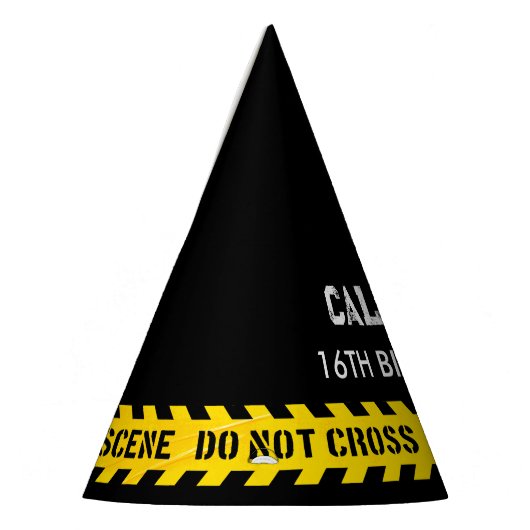 Chapeaux De Fètes Scène criminelle Ne pas traverser avec des bandes (Gauche)