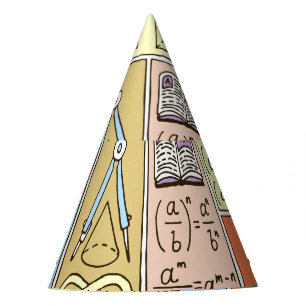 Chapeaux De Fètes Science des mathématiques, bannières vintages colo