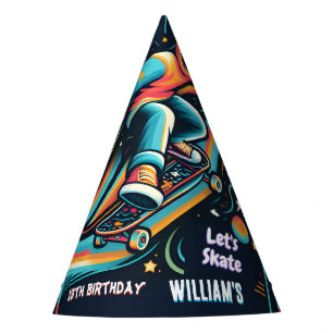Chapeaux De Fètes Scooter Jump Zone Skateboard 13e anniversaire