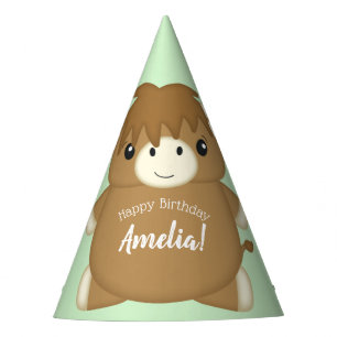 Chapeaux De Fètes Scottish Highland Coo Cow fête d'anniversaire