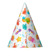 Chapeaux De Fètes Sea Creatures Anniversaire Baby shower de fête (Dos)