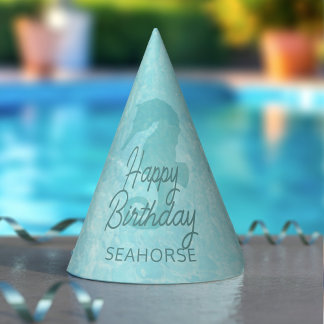 Chapeaux De Fètes Seahorse Joyeux Casquette de la fête de la piscine