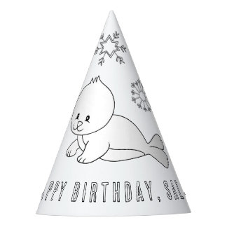 Chapeaux De Fètes Seal fête d'anniversaire - Couleur votre propre Ca