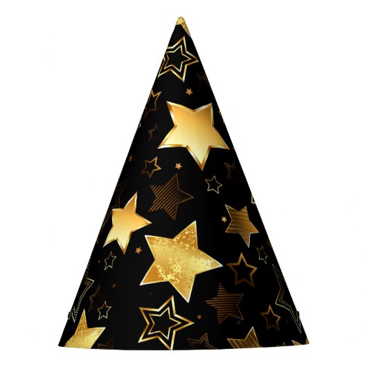 Chapeaux De Fètes Seamless pattern with Golden Stars (Devant)