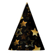 Chapeaux De Fètes Seamless pattern with Golden Stars (Gauche)