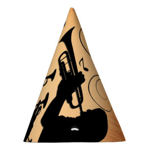 Chapeaux De Fètes Section Trumpet Jazz Musique Orange Rust