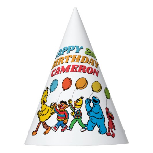 Chapeaux De Fètes Sesame Street Pals Balloons Anniversaire (Devant)