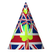 Chapeaux De Fètes Shamrock du drapeau irlandais britannique Clover S (Dos)