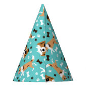 Chapeaux De Fètes Shetland Sheepdog Shelter Pawprint Motif Party (Dos)